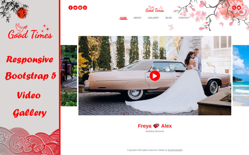 Good Times - Video Gallery HTML Bootstrap 5 Website Template