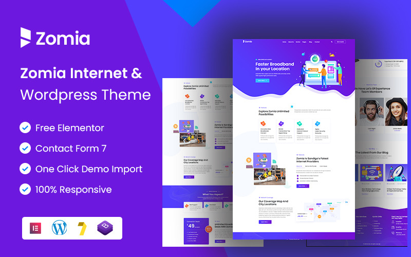 Zomia - ISP & Broadband Company WordPress Theme.