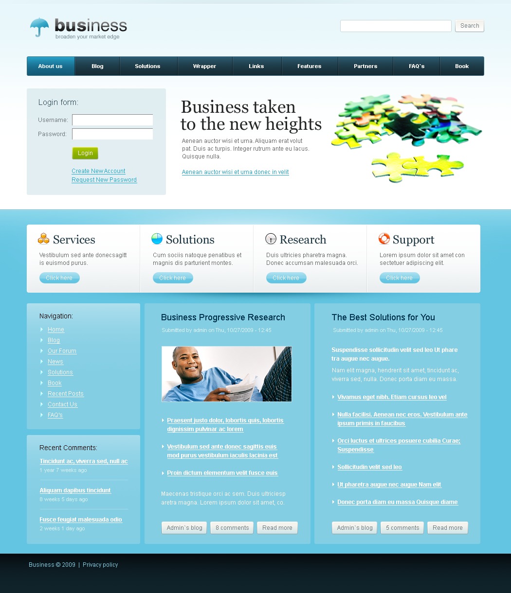 Business Drupal Template #26524