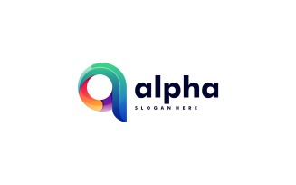 Alphabet Gradient Colorful Logo