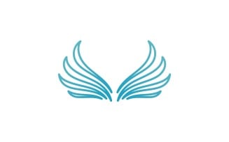 Bird Wing Vector Logo Design Template V14