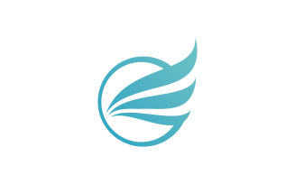 Bird Wing Vector Logo Design Template V16