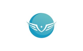 Bird Wing Vector Logo Design Template V17