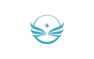 Bird Wing Vector Logo Design Template V18