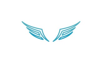 Bird Wing Vector Logo Design Template V19