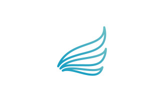 Bird Wing Vector Logo Design Template V3
