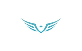 Bird Wing Vector Logo Design Template V8