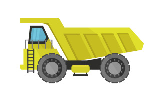 Truck illustrated in vector on background