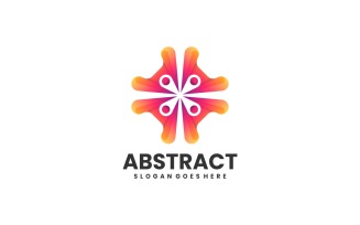 Vector Abstract Flower Gradient Logo