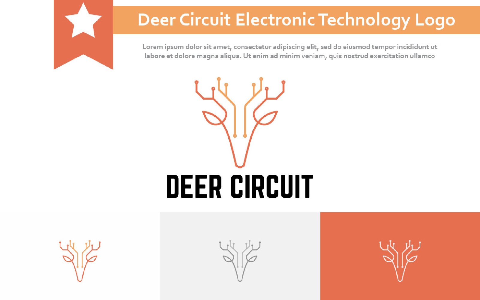 Kit Graphique #265122 Deer Circuit Divers Modles Web - Logo template Preview