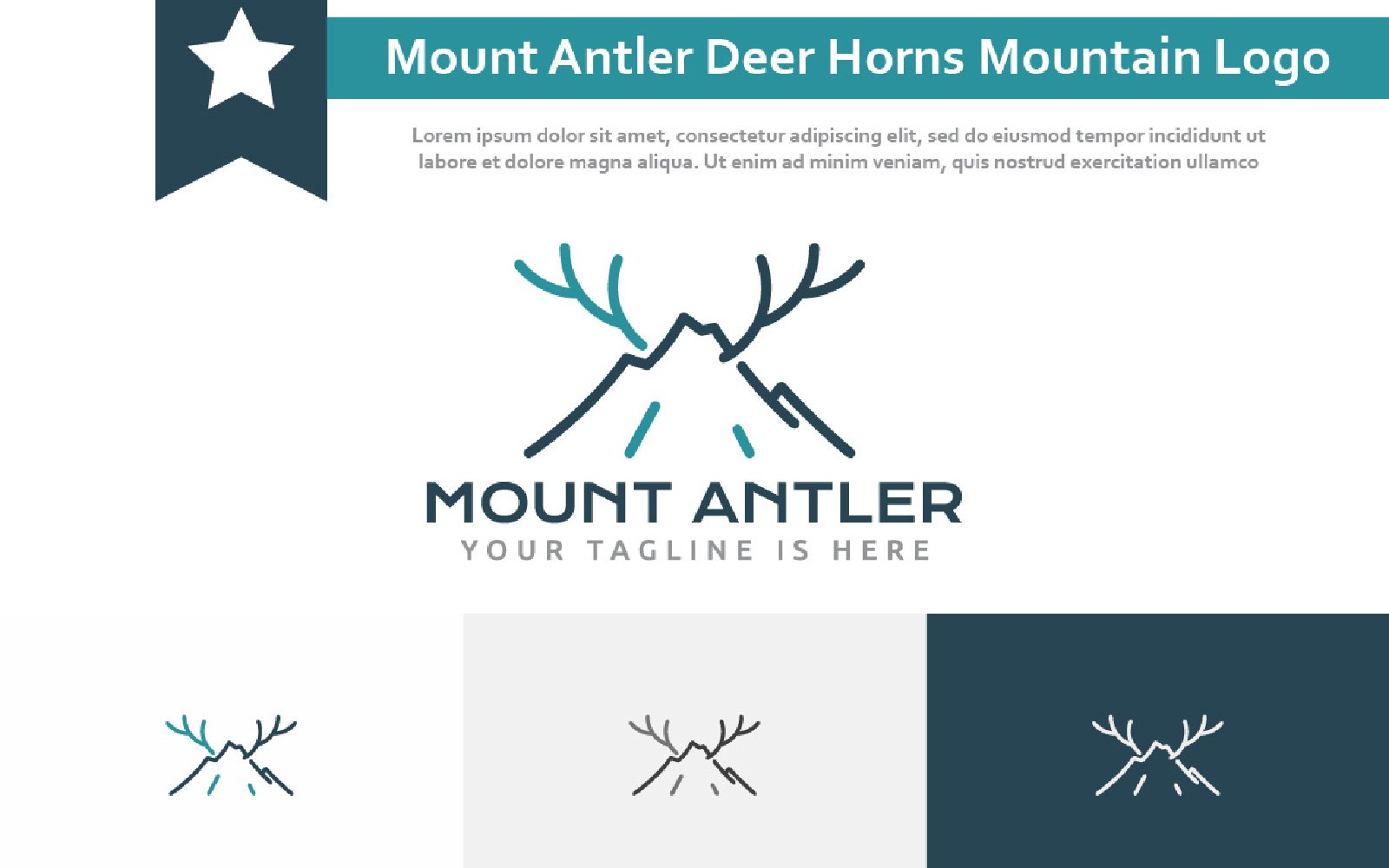 Kit Graphique #265130 Mount Antler Divers Modles Web - Logo template Preview