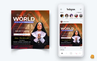 Church Motivational Speech Social Media Instagram Post Design-17