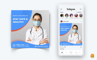 Corona Virus Awareness Social Media Instagram Post Design-01