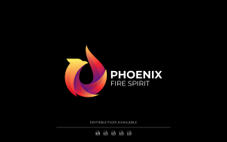 Phoenix Fire Gradient Logo V1
