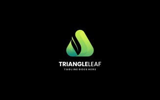 Triangle Leaf Gradient Logo