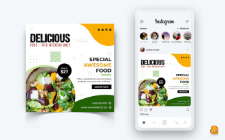 Food and Restaurant Offers Discounts Service Social Media Instagram Post Design-33