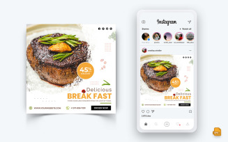 Food and Restaurant Offers Discounts Service Social Media Instagram Post Design-35
