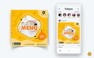 Food and Restaurant Offers Discounts Service Social Media Instagram Post Design-43