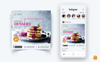 Food and Restaurant Offers Discounts Service Social Media Instagram Post Design-46