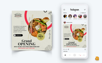 Food and Restaurant Offers Discounts Service Social Media Instagram Post Design-49