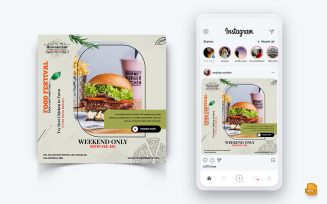 Food and Restaurant Offers Discounts Service Social Media Instagram Post Design-55