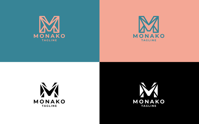Professional Monako Letter M Logo Logo Template