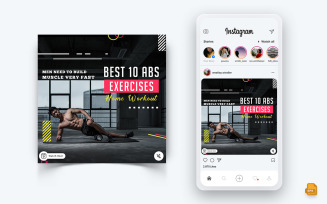 Gym and Fitness Studio Social Media Instagram Post Design-02