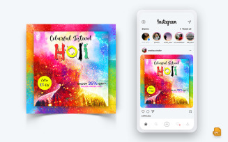 Holi Festival Social Media Instagram Post Design-05