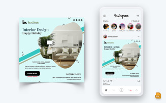 Interior Design and Furniture Social Media Instagram Post Design-37