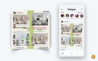 Interior Design and Furniture Social Media Instagram Post Design-38