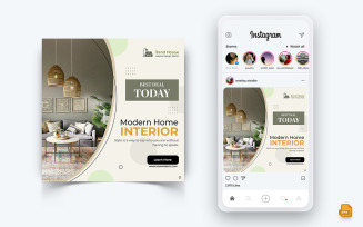 Interior Design and Furniture Social Media Instagram Post Design-43