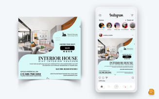 Interior Design and Furniture Social Media Instagram Post Design-44