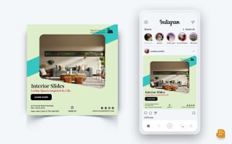 Interior Design and Furniture Social Media Instagram Post Design-45