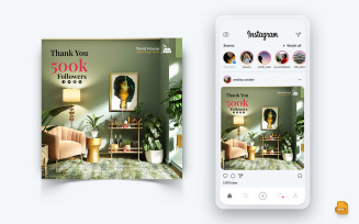 Interior Design and Furniture Social Media Instagram Post Design-47
