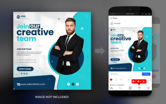 Digital Marketing Agency And Corporate Graphic Banner Post Design Template