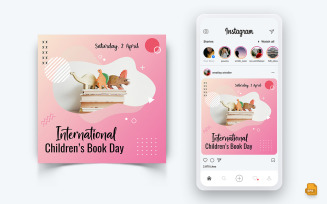 International Childrens Book Day Social Media Instagram Post Design-13