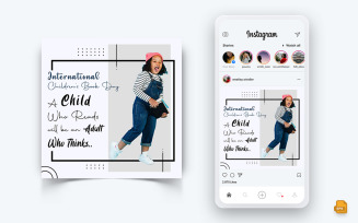 International Childrens Book Day Social Media Instagram Post Design-15