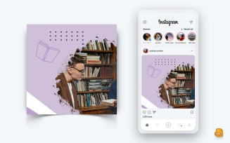 National Librarian Day Social Media Instagram Post Design-01