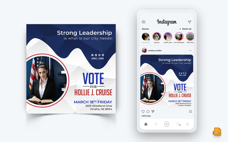 Political Campaign Social Media Instagram Post Design-14