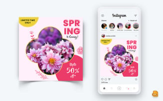 Spring Season Social Media Instagram Post Design-14