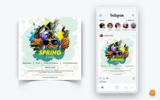 Spring Season Social Media Instagram Post Design-23