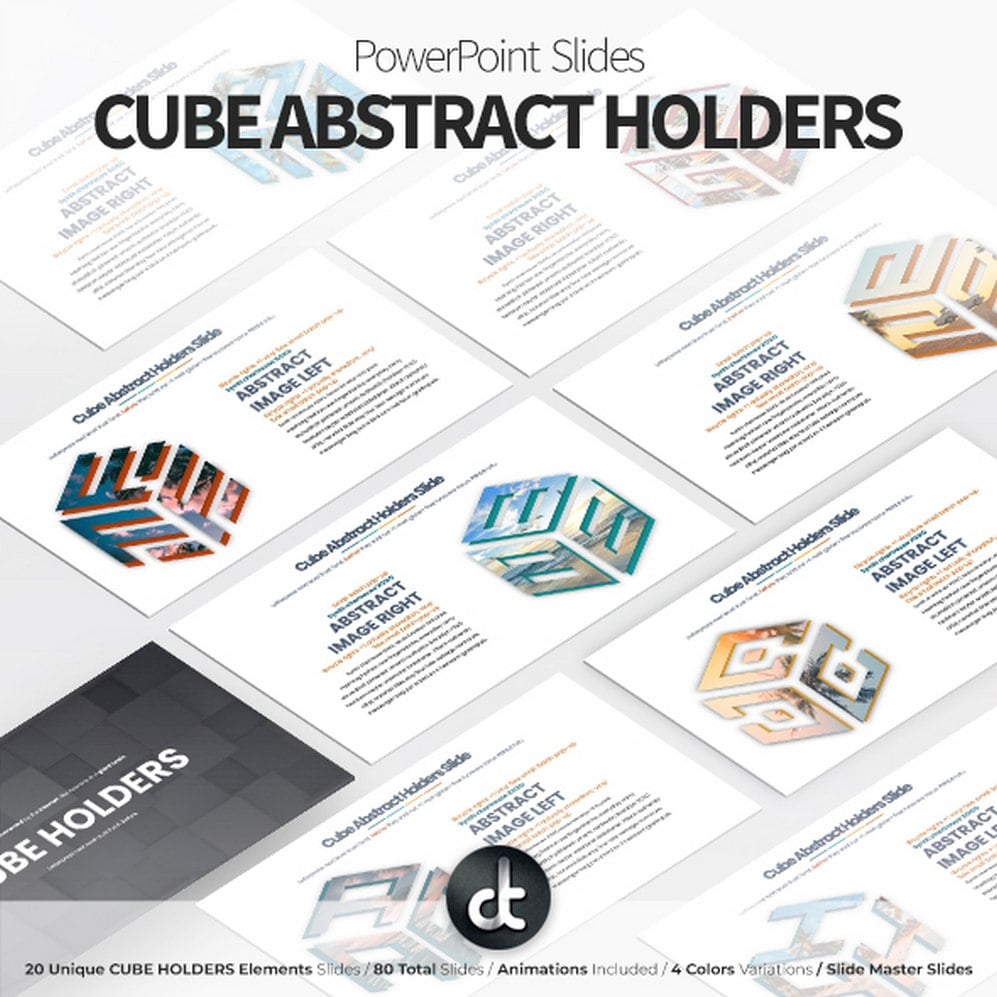 Kit Graphique #265853 Cube Abstrait Divers Modles Web - Logo template Preview