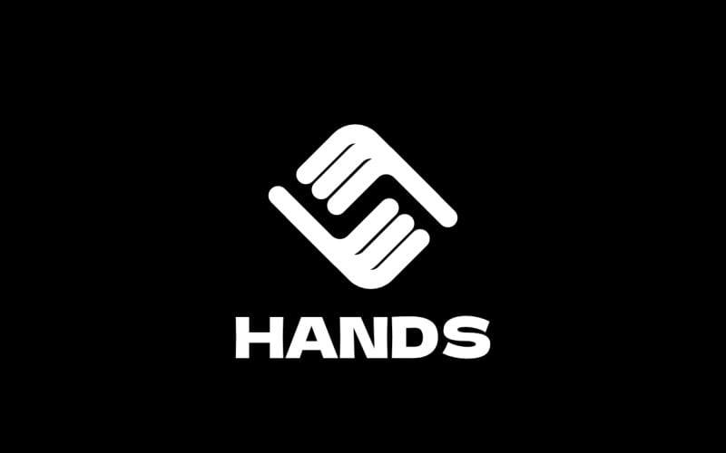 Dynamic Hands Unique Body Logo Logo Template
