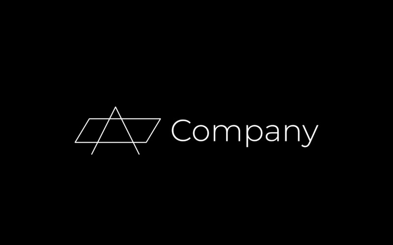 Dynamic Letter A Flat Logo Logo Template