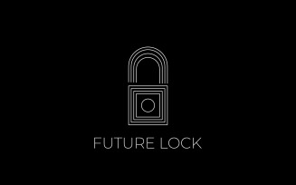 Future Lock Dynamic Line Logo