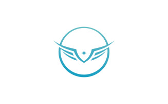 Bird Wing Vector Logo Design Template V24
