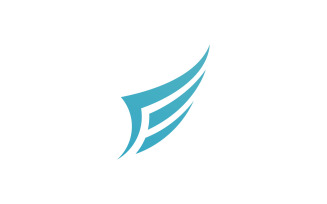 Bird Wing Vector Logo Design Template V26