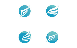 Bird Wing Vector Logo Design Template V36
