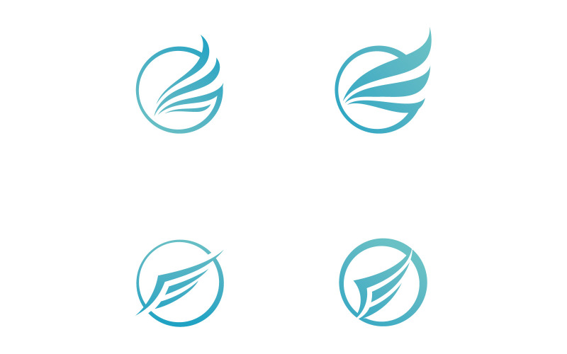 Bird Wing Vector Logo Design Template V38 Logo Template