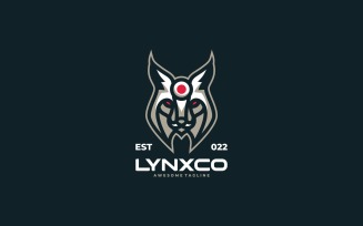 Lynx Simple Mascot Logo Template